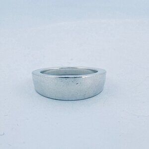 Estate Emporio Armani 925 Sterling Silver Modern Band Ring Size 10.5, 12g